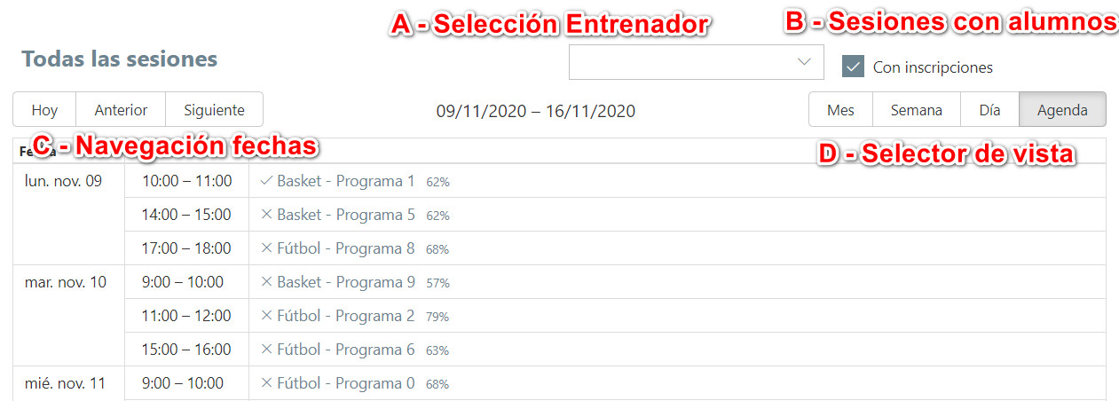 Calendario Home